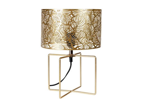 Lampe calathéa dorée