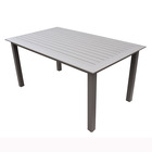 Table rectangle fixe majunga taupe  160x95x75cm