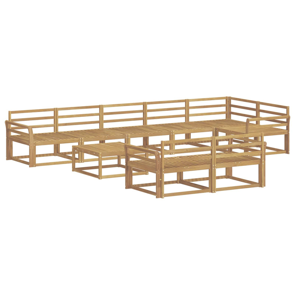Ensemble de canapés d'extérieur 9 pcs blanc 79 x 79 x 37 cm