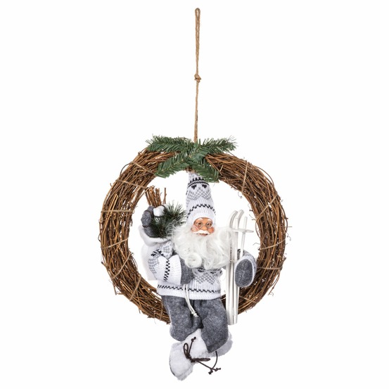 Couronne de noël en bois terre sauvage