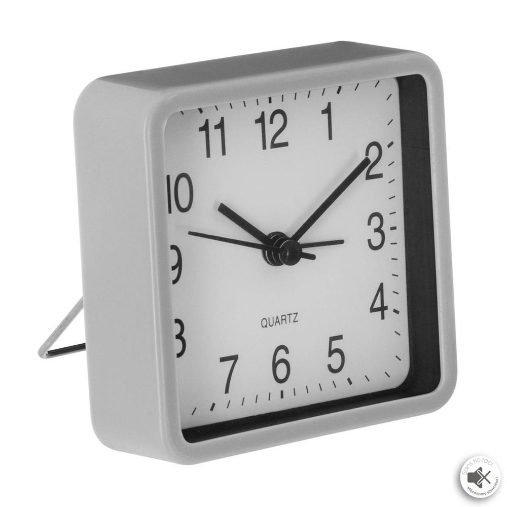 Réveil - métal et verre - 8 - 2x8 cm