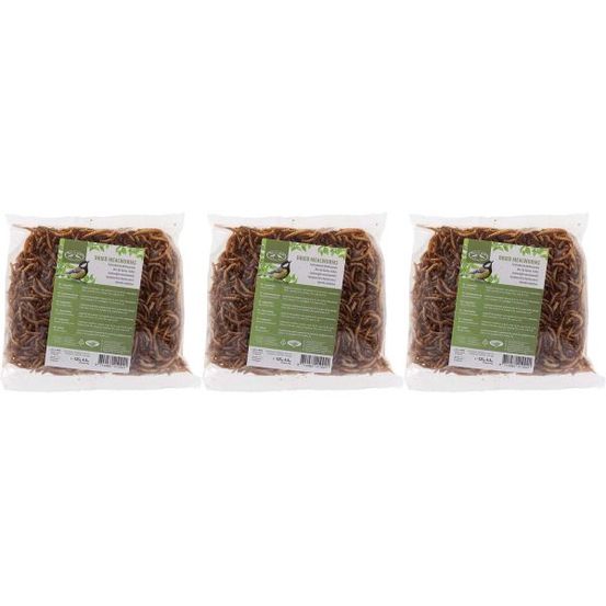 Vers de farine séchés 125 gr (lot de 3)