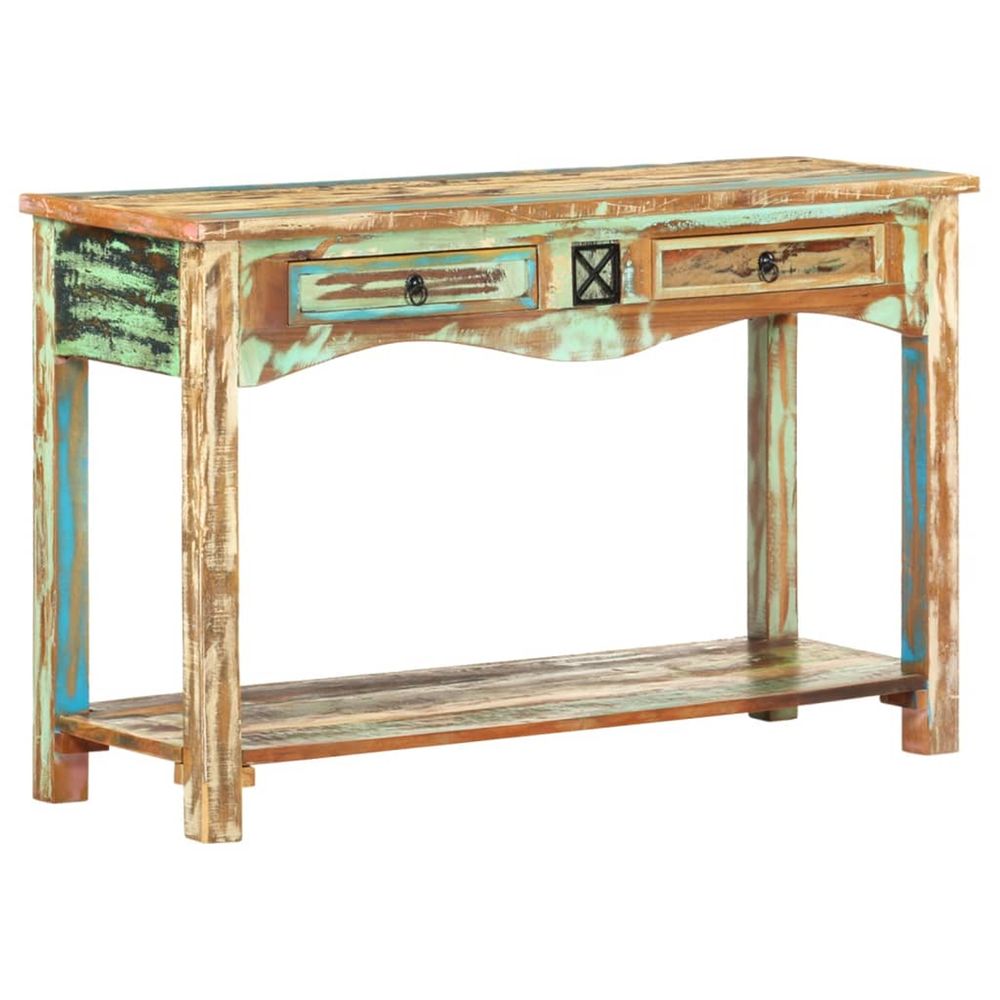 Console 120x40x75cm Bois de rÃ©cupÃ©ration