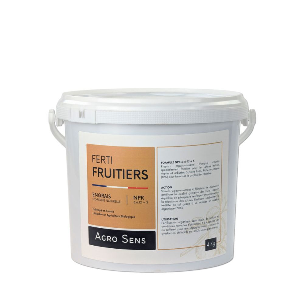 Ferti fruitiers - engrais pour arbres fruitiers - seau 4 kg