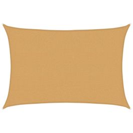 Voile d'ombrage 160 g/m² rectangulaire sable 5x7 m PEHD Voile d'ombrage 160 g/m² rectangulaire sable 5x7 m PEHD
