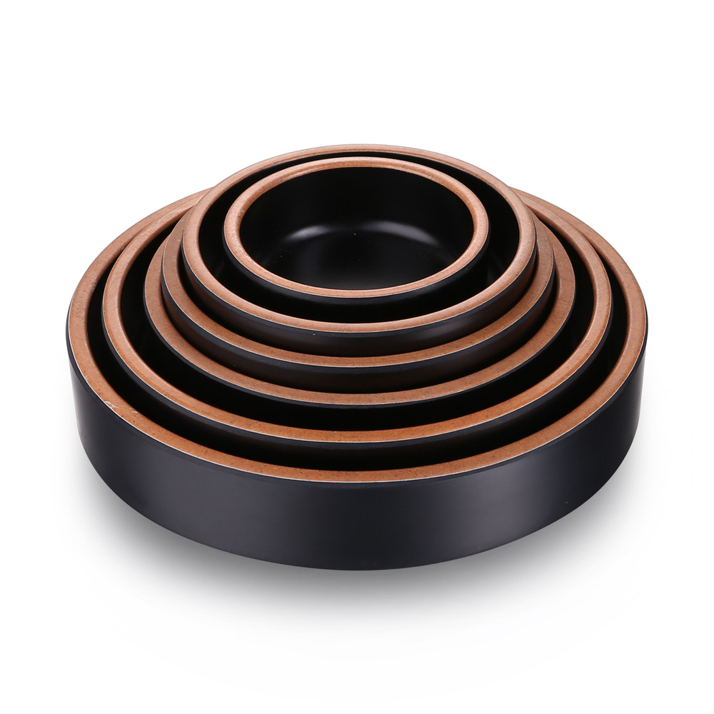 Plat mélamine terra foncé ø 10,5 à 15,5 cm - pujadas