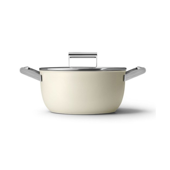 Faitout crème mat 24cm + couvercle - csf2412crm