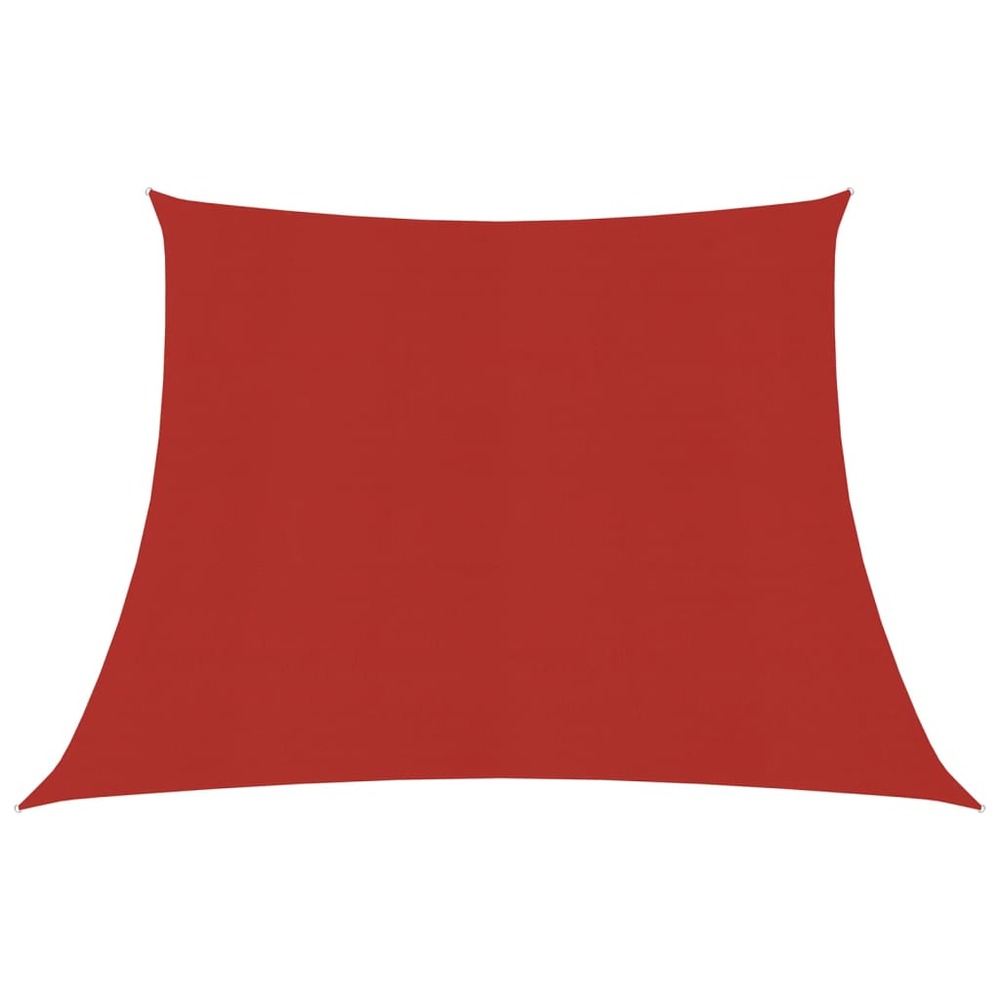 Voile toile d'ombrage parasol 160 g/m² 3/4 x 2 m pehd rouge