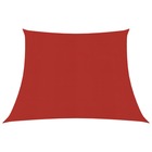 Voile toile d'ombrage parasol 160 g/m² 3/4 x 2 m pehd rouge