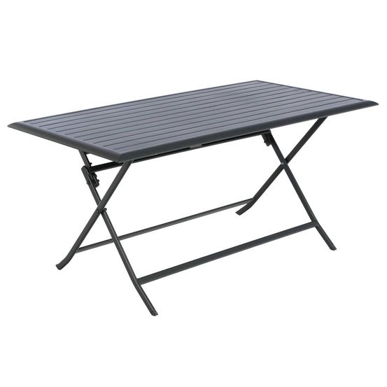 Table de jardin pliante rectangulaire