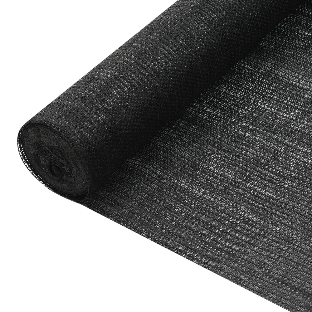 Filet brise-vue noir 1,8x50 m pehd 75 g/m²