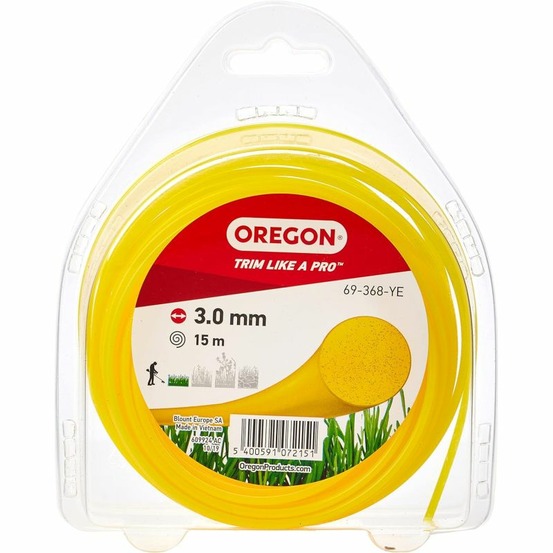 Fil débroussailleuse rond nylon jaune ø3.0mm/15m oregon 69-368-ye