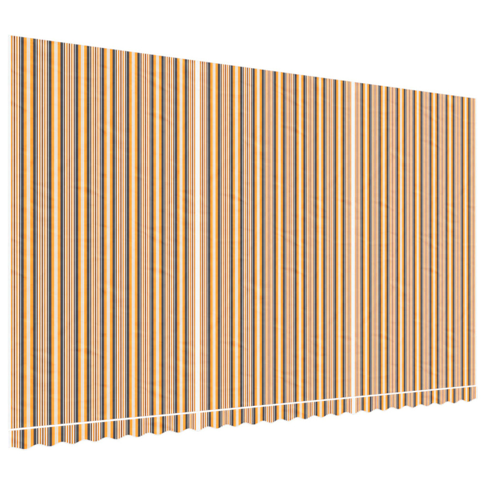 Tissu de remplacement pour auvent rayures multicolores 6x3,5 m