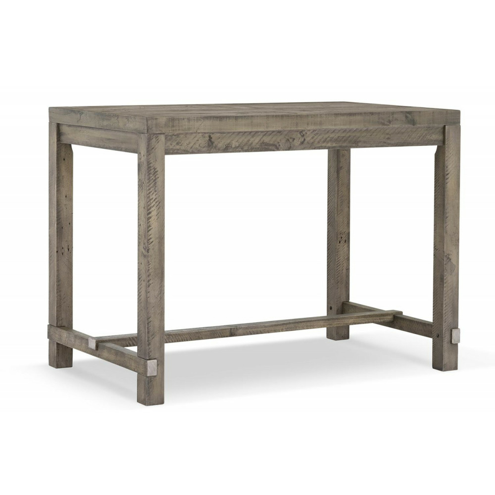 Table haute bois 140x85x106cm - marron