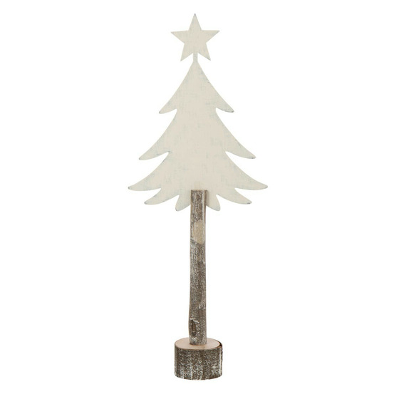 Sapin de noël sur tronc