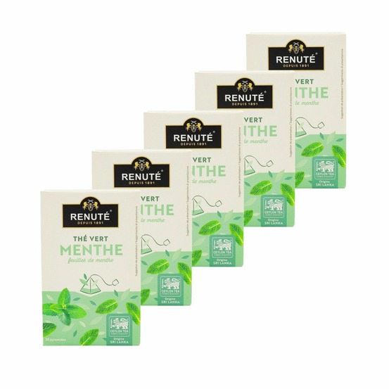 Thé vert à la menthe - 20 sachets - renuté
