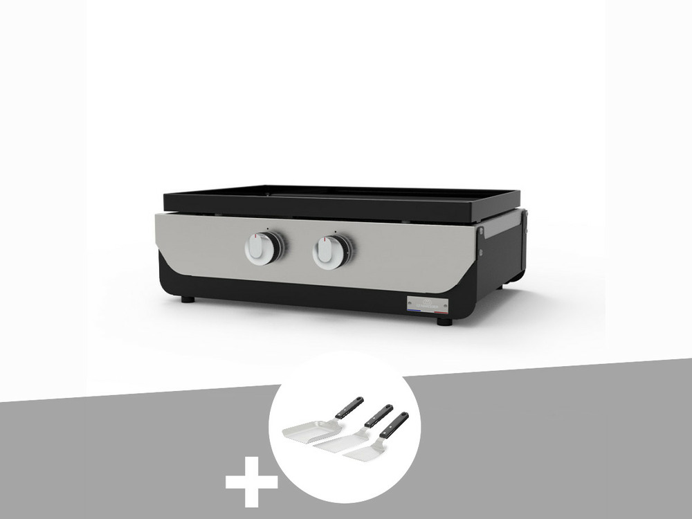 Plancha original gaz 260 duo + kit 3 spatules