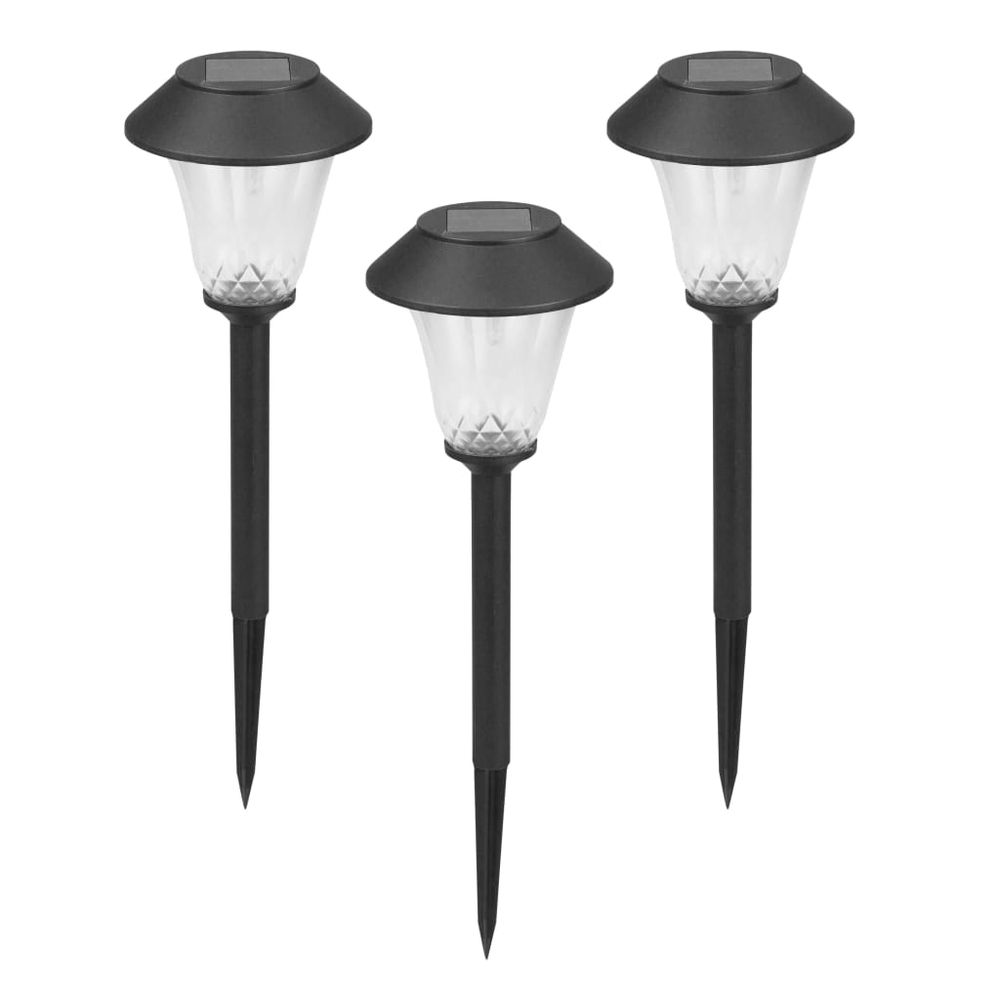 Ensemble de lampe solaire led de jardin tropez 3 pcs