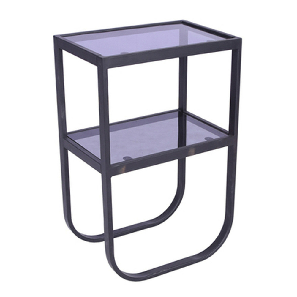 Table de chevet en verre 