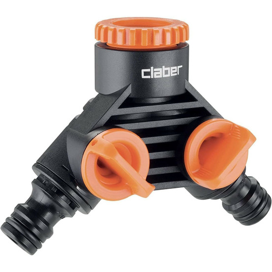 Nez de robinet double robinet - arrosage claber