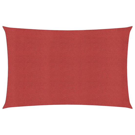 Voile d'ombrage 160 g/m² rouge 2,5x5 m pehd