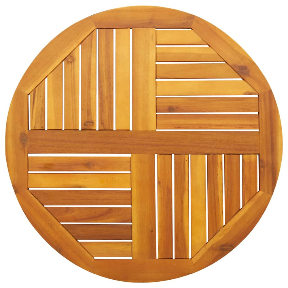 Dessus de table ø70x2 cm rond bois massif d'acacia