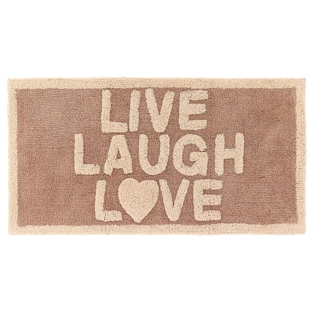 Tapis ana coton tufte 45x90cm - taupe