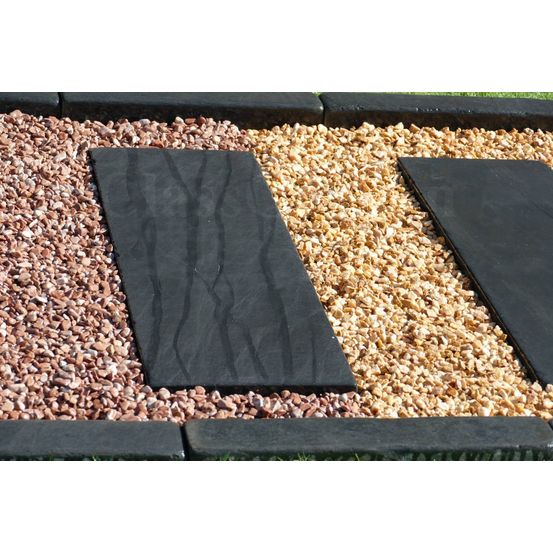 Pas japonais ardoise patiné 100x30 - pack de 16 pièces