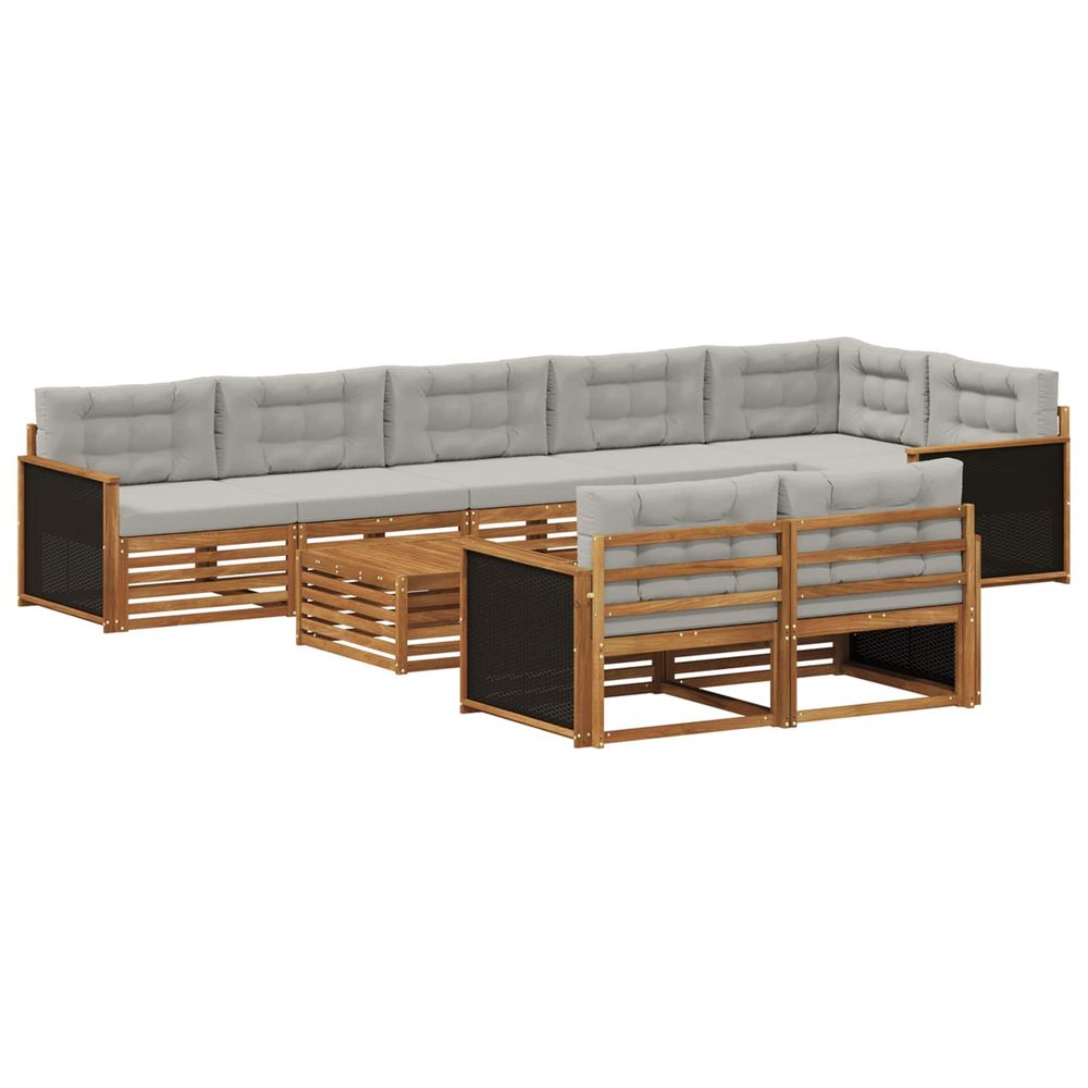 Ensemble de canapés d'extérieur 9 pc