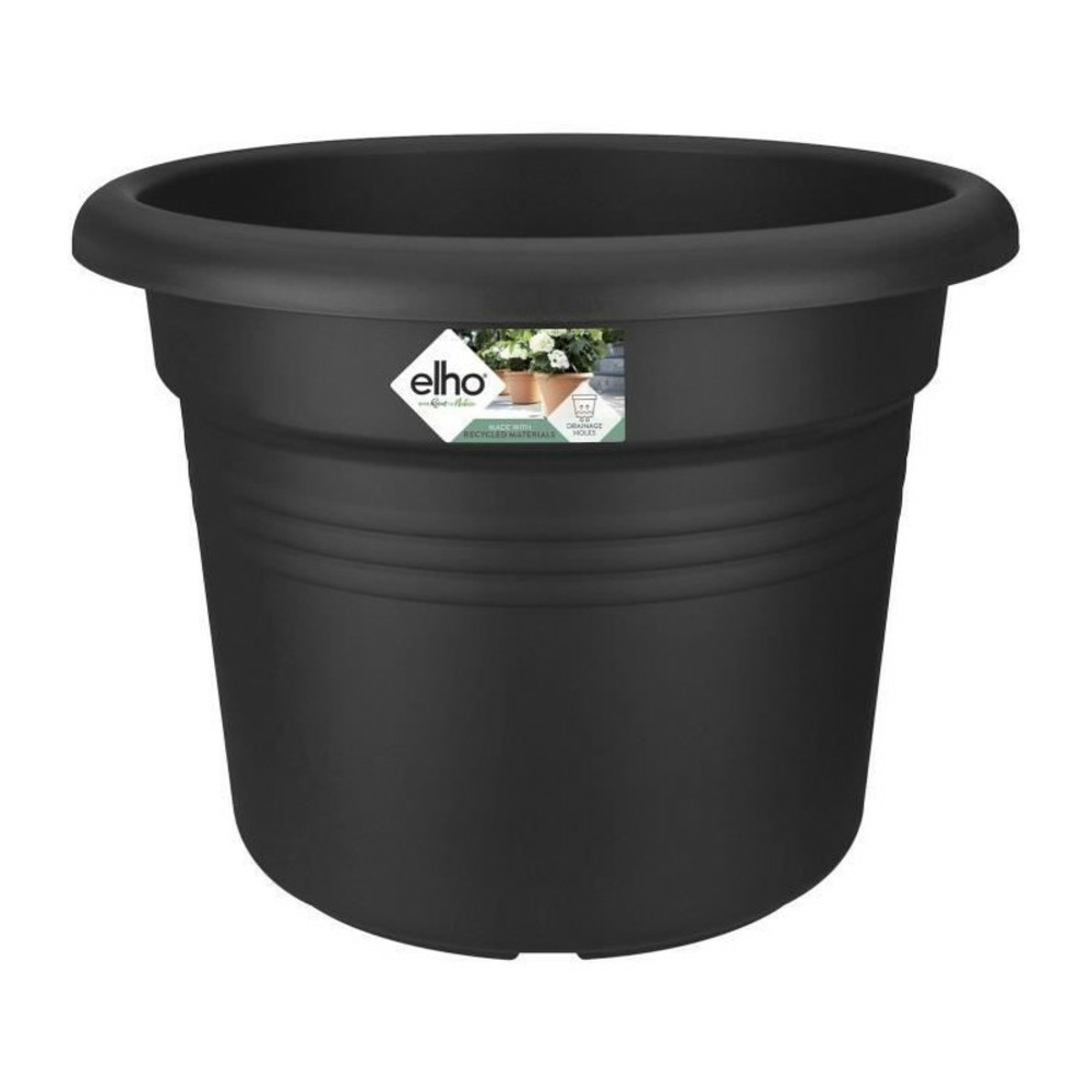 Pot de fleurs rond - plastique - ø 40 - noir