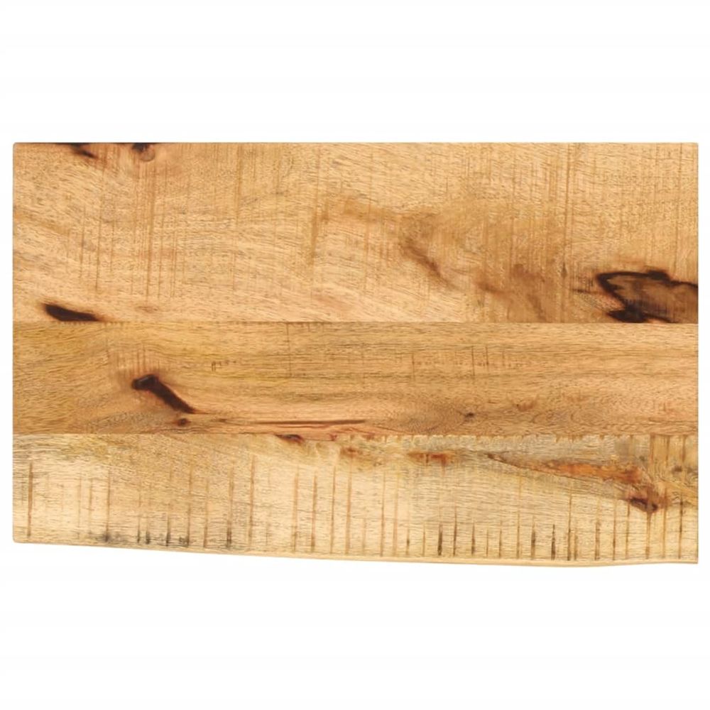 Dessus de table 60x20x2,5 cm bord vif bois massif manguier brut