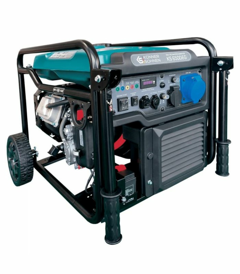 Générateur inverter bi carburation essence/gaz 6500w moteur de 306cc könner & söhnen ks 6500ieg