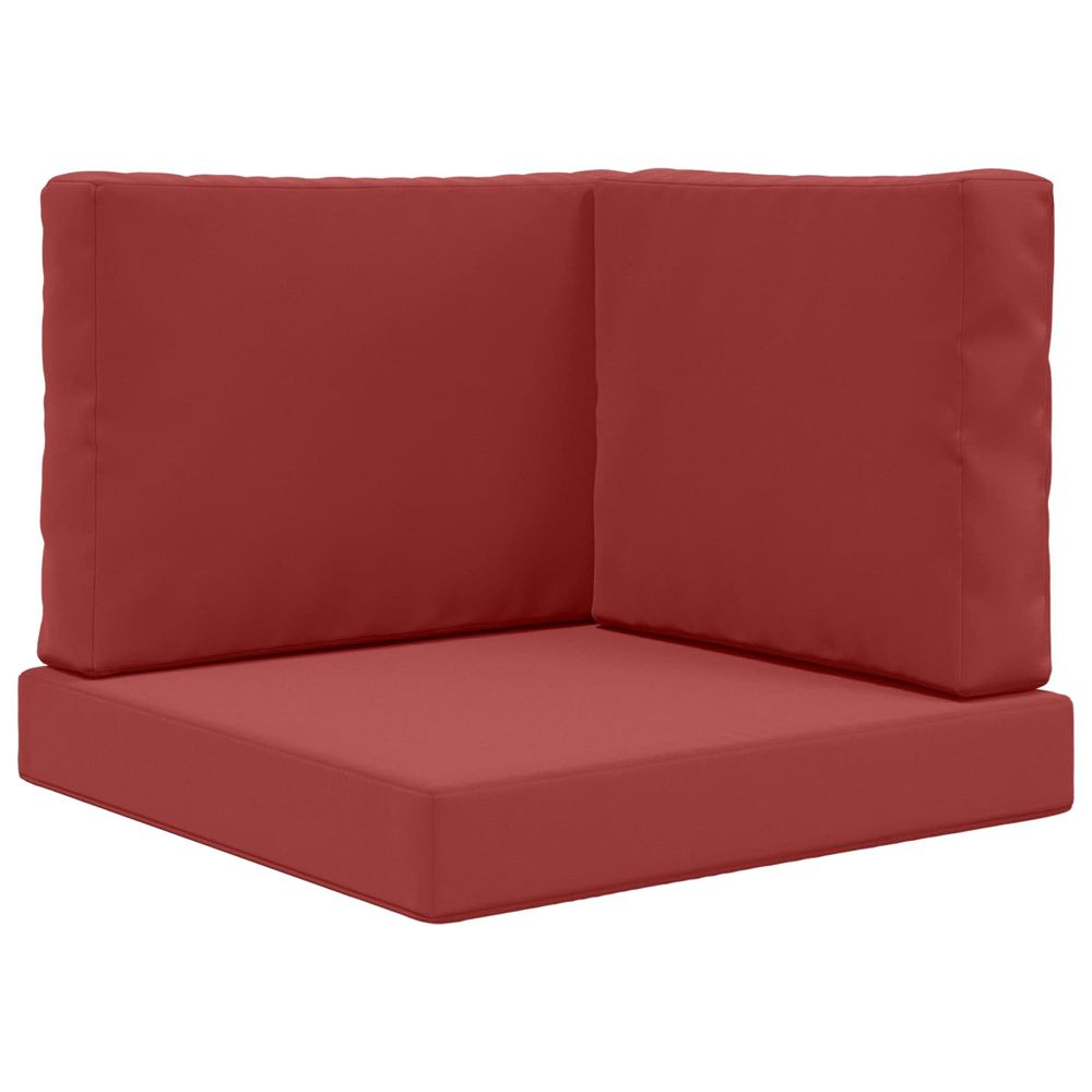 Coussin de canapé d'extérieur polyester bordeaux 60 x 60 cm