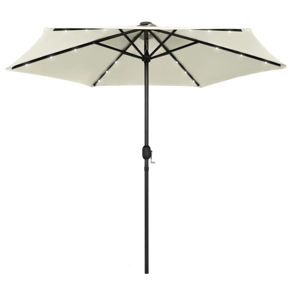 Parasol avec LED et mÃ¢t en aluminium