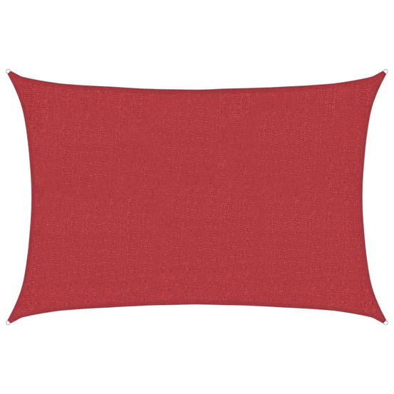 Voile d'ombrage 160 g/m² rouge 2x2,5 m pehd
