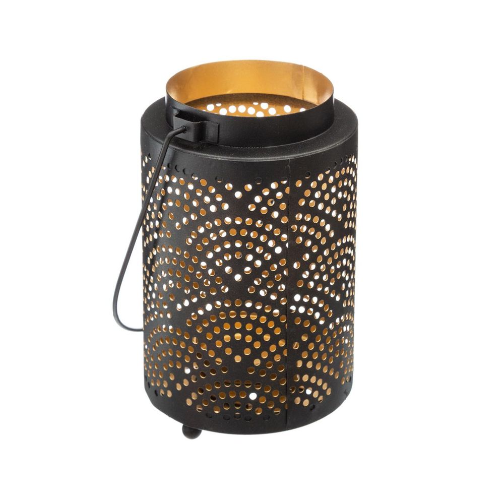Lanterne design en métal h 13.5 cm