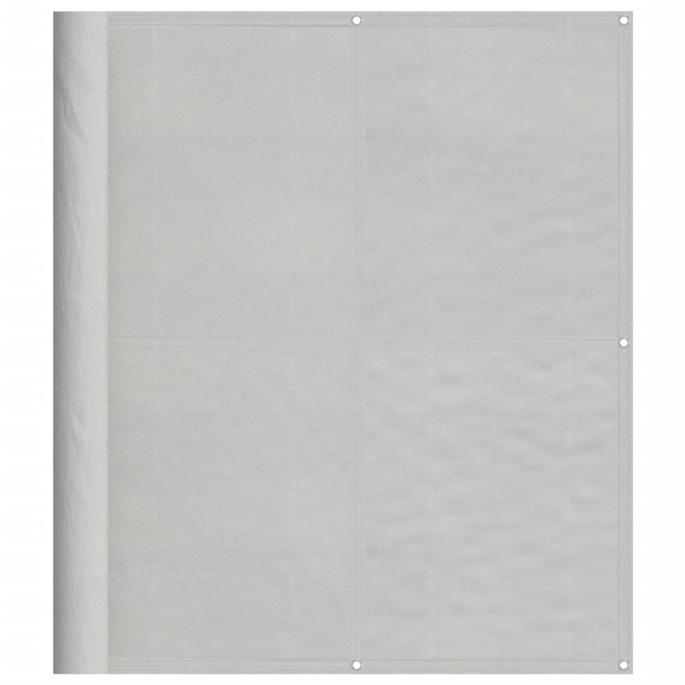 Écran de balcon gris clair 120x600 cm 100% polyester oxford