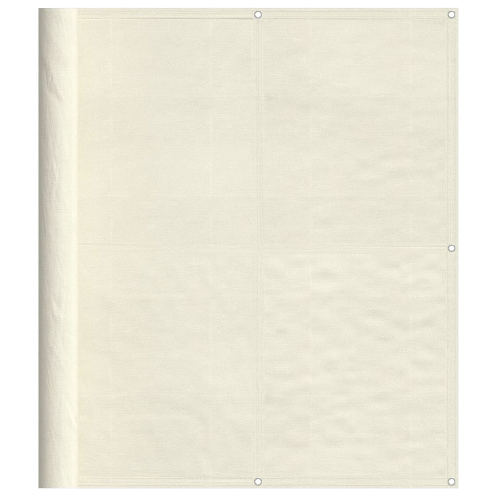 Écran de balcon crème 120x800 cm 100% polyester oxford