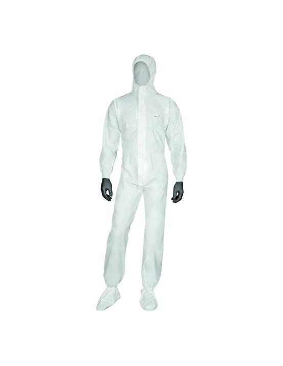 Combinaison jetable à cagoule type 5&6 blanche - delta plus
