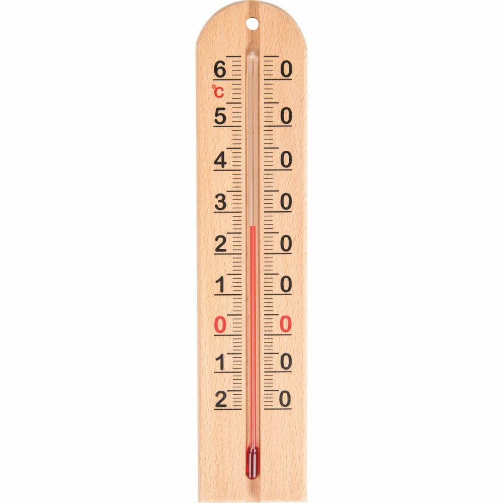 Thermomètre mural en bois 22cm