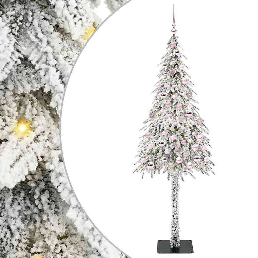 Sapin de noël avec 300 led blanc 180 cm pe et acier