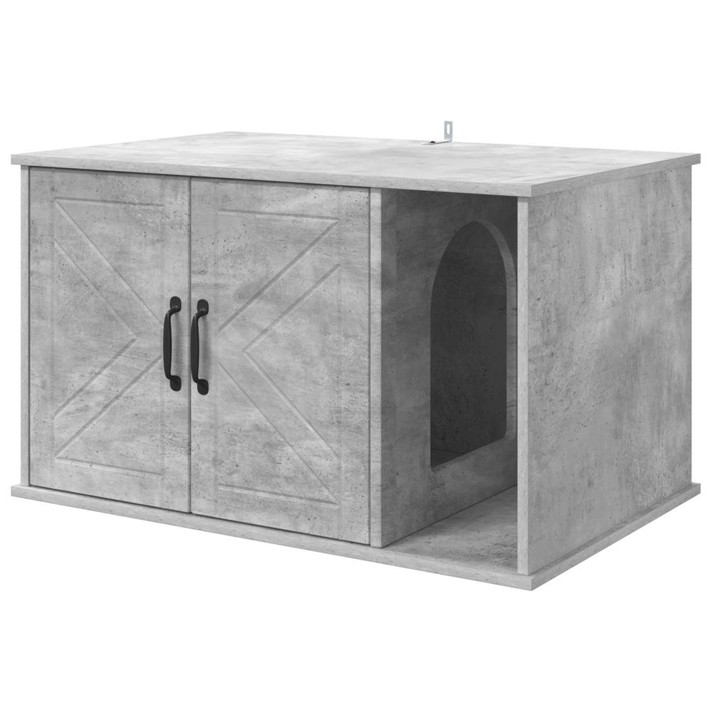 Maison pour chat béton 85 x 55 x 50,5 cm bois d'ingénierie