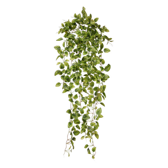 Peperomia plante suspendue artificielle panachée 90cm