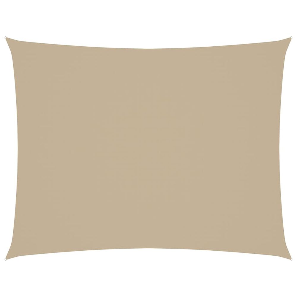 Voile de parasol tissu oxford rectangulaire 2,5x3,5 m beige