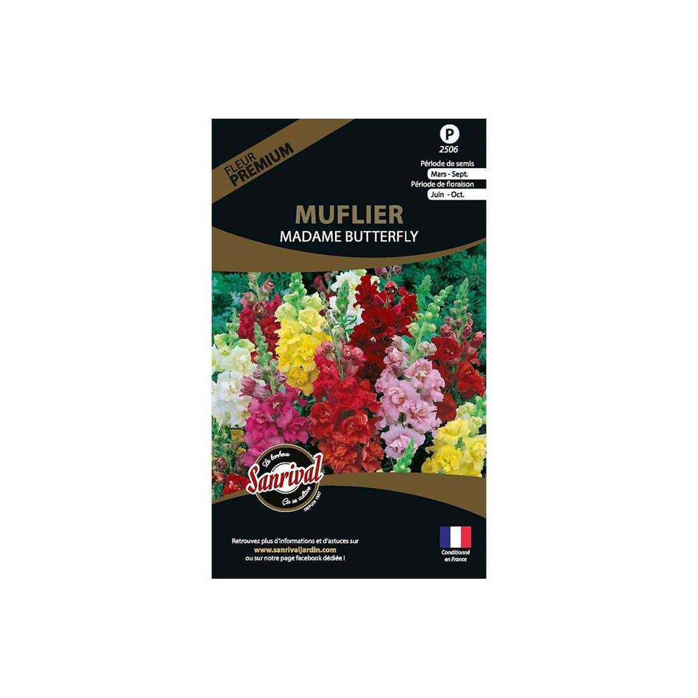 Graines de fleurs premium muflier madame butterfly