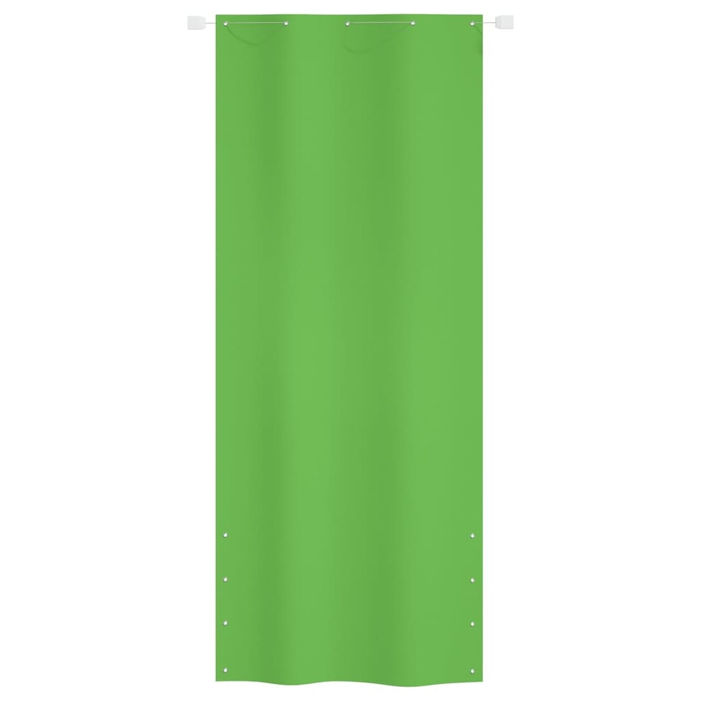 Écran de balcon vert clair 100x240 cm tissu oxford