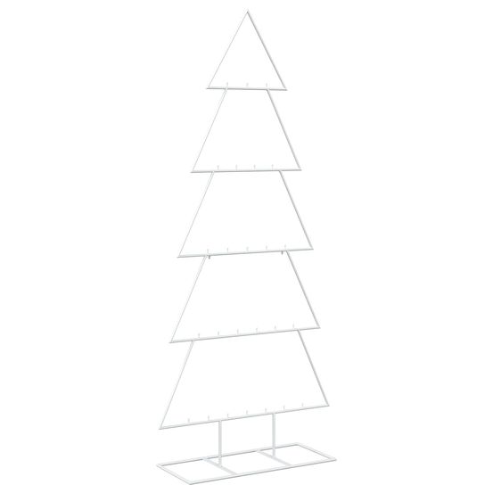 Sapin de noël en métal avec support kuopio 150 cm acier blanc