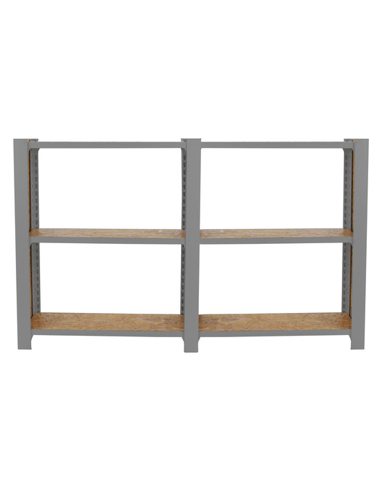 Etagère légère sans vis officlick 3/300 wood 1600 gris/osb + plaques 1000 gris/osb 1000x1600x300 - simonrack