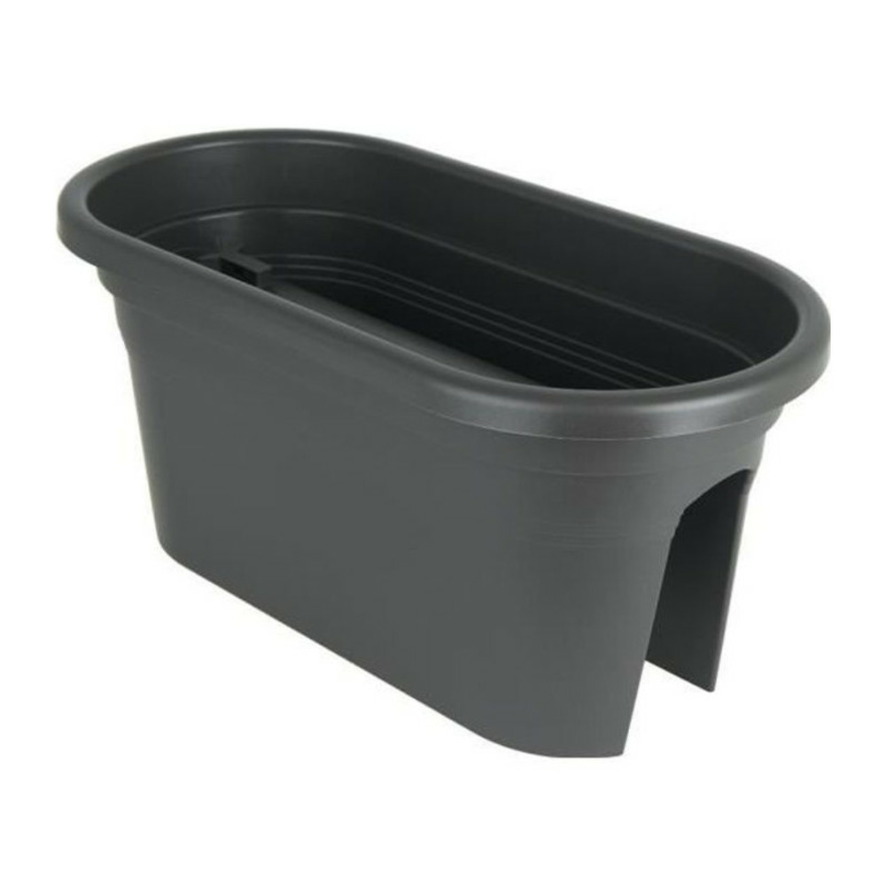 Jardinière pour balcon venezia 30 x 60 x hauteur 27 cm - 18 l - gris anthracite