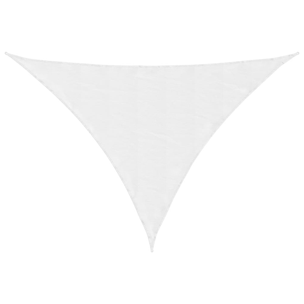 Voile de parasol tissu oxford triangulaire 4x5x6,4 m blanc